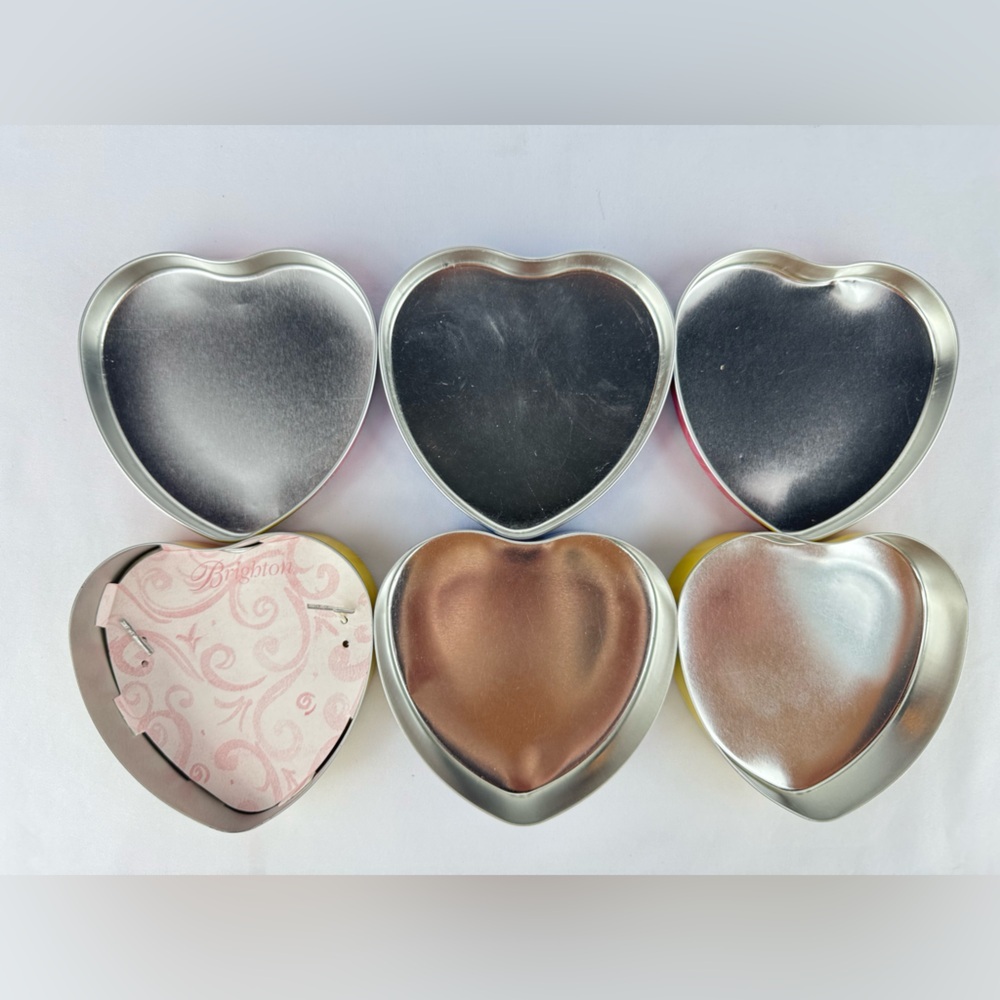 Vintage Brighton Heart Shaped Trinket Box Set of 3 - Picture 3 of 3